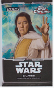 2025 Topps Chrome Star Wars blaster balíček