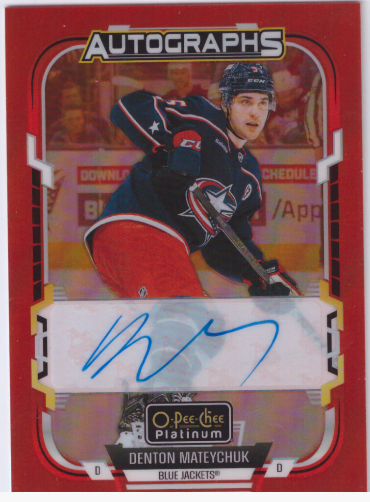2025/26 O-Pee-Chee Platinum – Denton Mateychuk Columbus Blue Jackets RA-DM