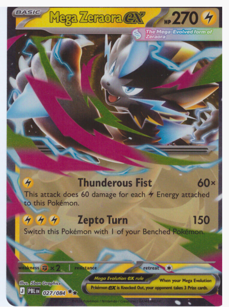 Mega Evolution 5.0: Black Pitch – Mega Zeraora ex 027