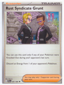 Mega Evolution 5.0: Black Pitch – Rust Syndicate Grunt 081