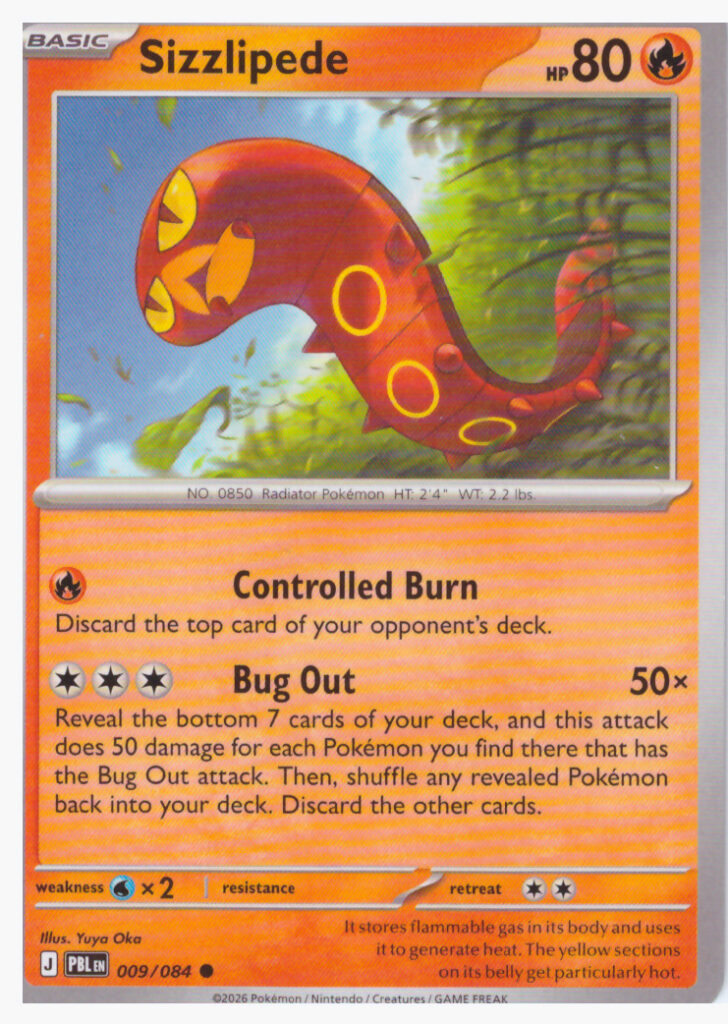 Mega Evolution 5.0: Black Pitch – Sizzlipede 009