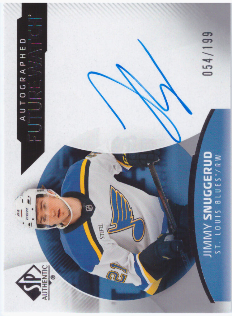 2025/26 SP Authentic – Jimmy Snuggerud St.Louis Blues 132   /199