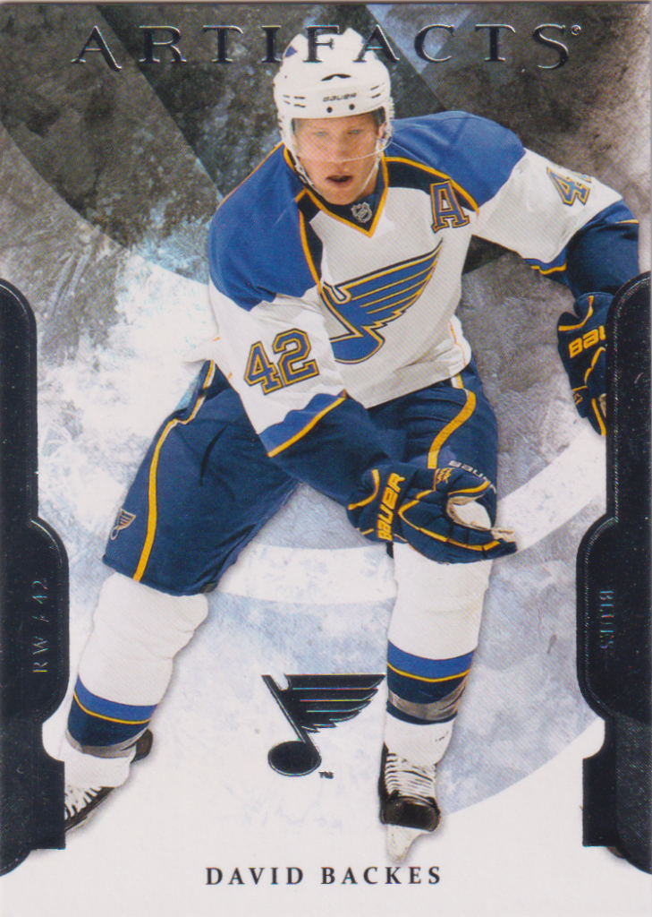2011/12 Artifacts – David Backes St. Louis Blues 42