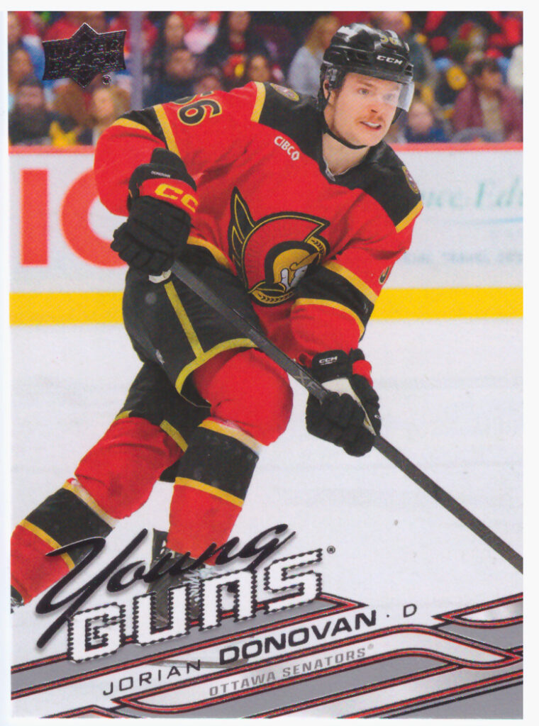 2026/27 Upper Deck Series 1 – Jorian Donovan Ottawa Senators 238