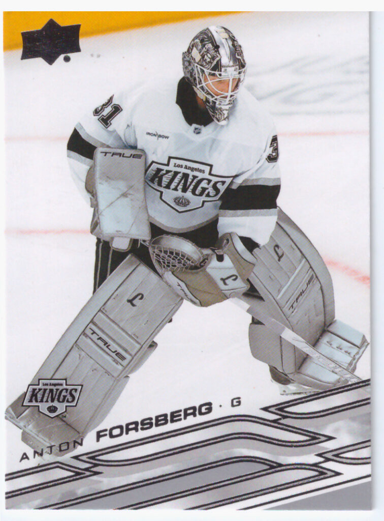 2026/27 Upper Deck Series 1 – Anton Forsberg Los Angeles Kings 75