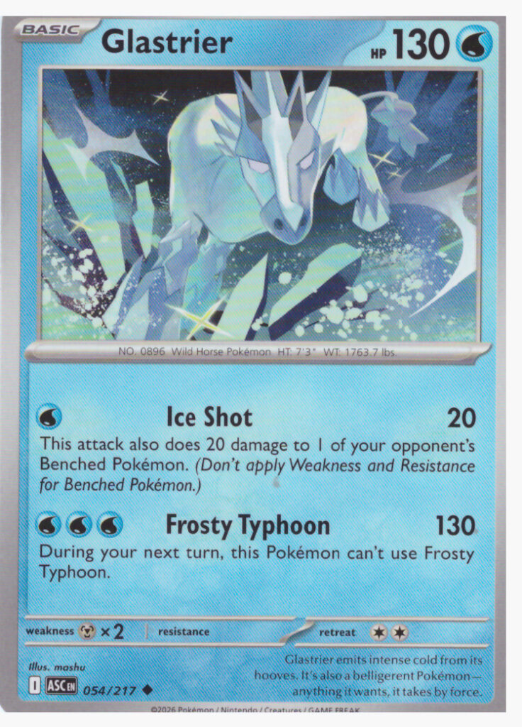 Mega Evolution 2.5: Ascended Heroes – Glastrier 054