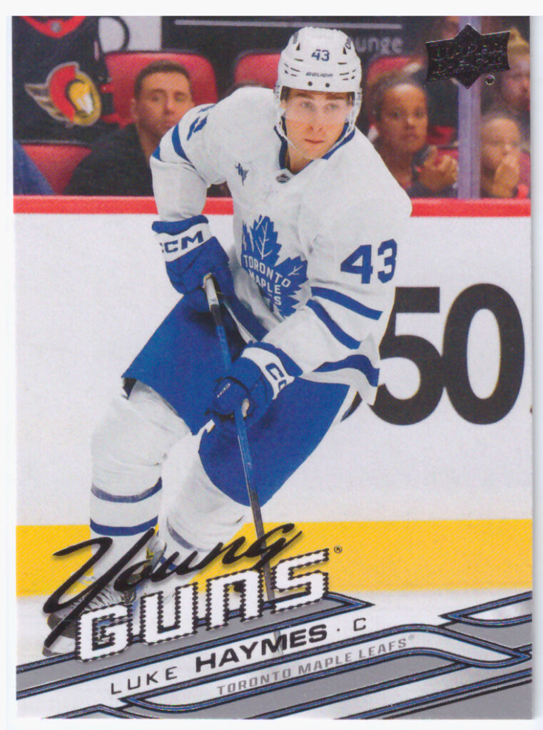 2026/27 Upper Deck Series 1 – Luke Haymes Toronto Maple Leafs 219