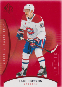 2025/26 SP Authentic – Lane Hutson Montreal Canadiens 13