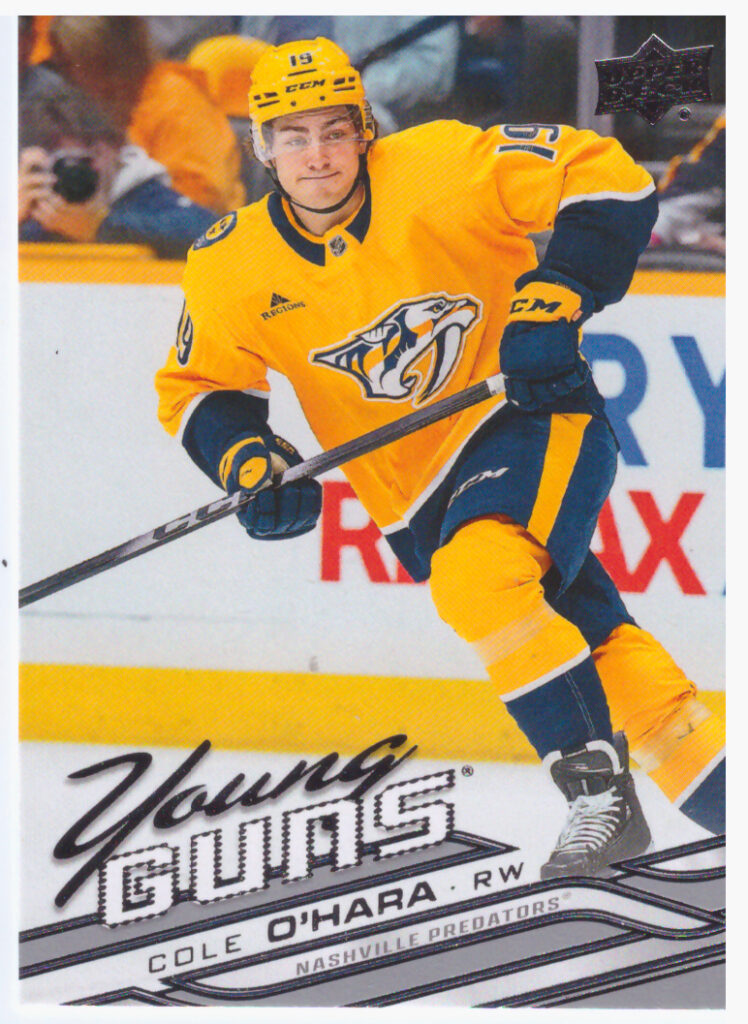 2026/27 Upper Deck Series 1 – Cole O´Hara Nashville Predators 202