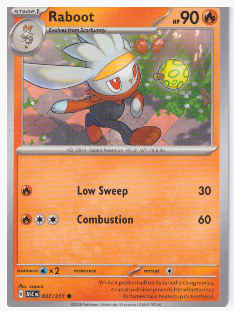 Mega Evolution 2.5: Ascended Heroes – Raboot 037