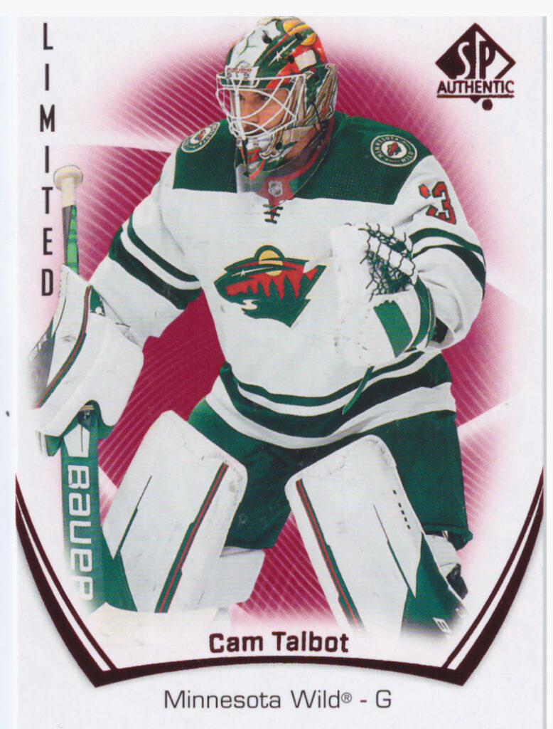 2021/22 SP Authentic – Cam Talbot Minnesora Wild 7