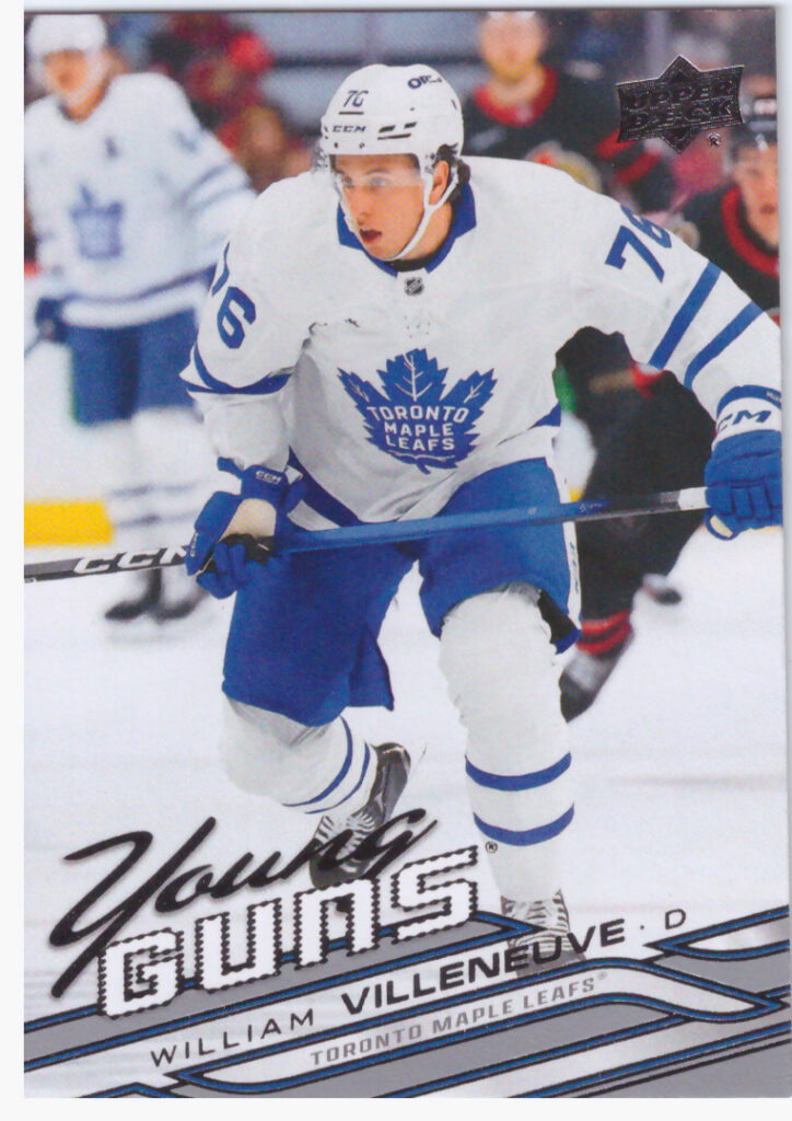 2026/27 Upper Deck Series 1 – William Villeneuve Toronto Maple Leafs 208
